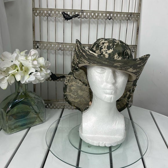 Safari Hat W/Neck Flap,sun protection UPF 50+.BinB1#3. - Picture 9 of 9